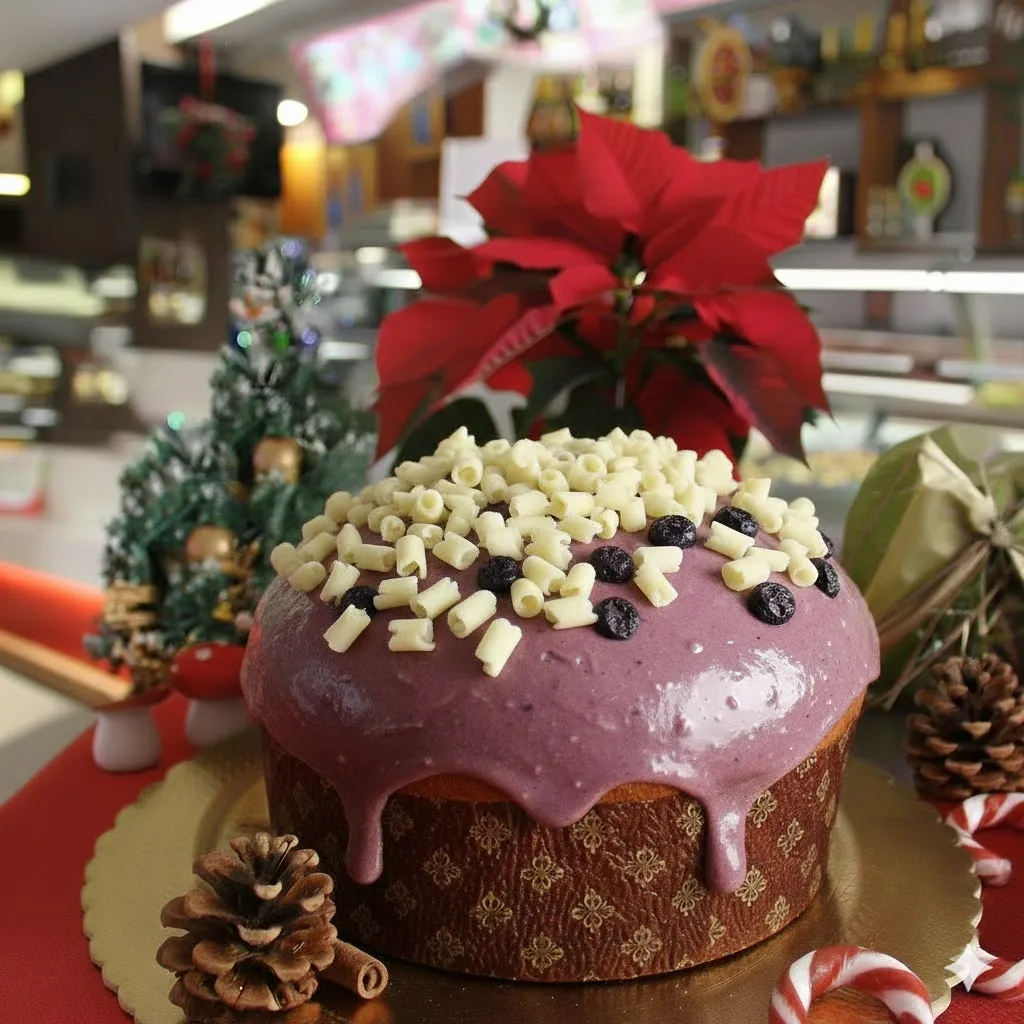 Panettone con cioccolato bianco e mirtilli artigianale, Pancare Catania